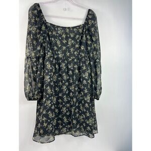 Exlura Babydoll Black and Brown Dress Womens/Teen Size Large New With Tags Cute!